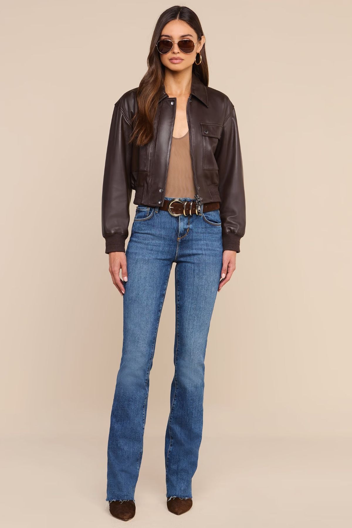 Clotilde Leather Jacket-L'AGENCE-Boyds Philadelphia