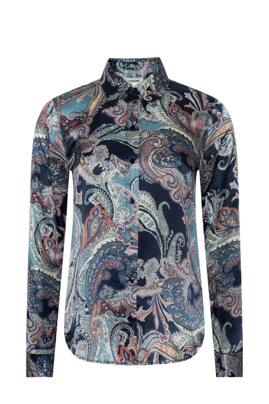 Tyler Silk Blouse-L'AGENCE-Boyds Philadelphia