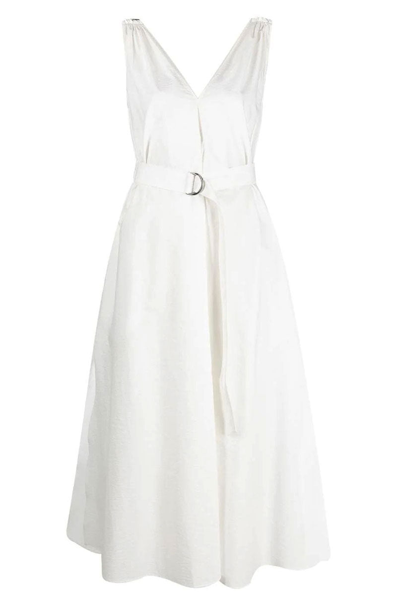Techno Poplin Belted Dress-Brunello Cucinelli-Boyds Philadelphia