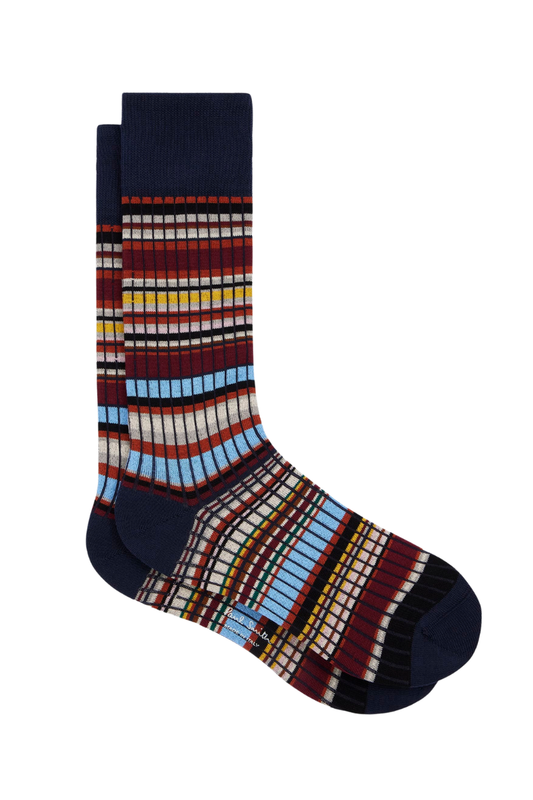 Signature Stripe Ribbed Socks-Paul Smith-Boyds Philadelphia