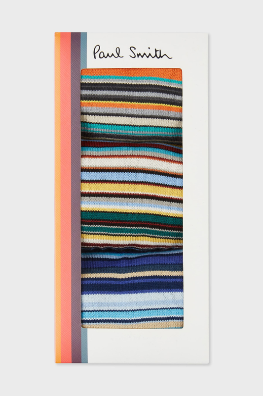 Signature Stripe Socks Three Pack-Paul Smith-Boyds Philadelphia