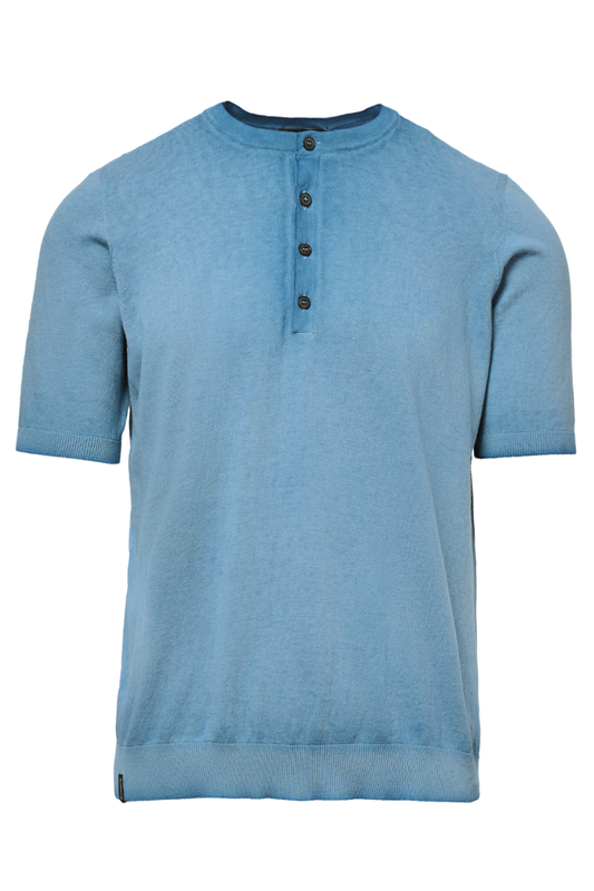 Short Sleeve Henley-Arovescio-Boyds Philadelphia