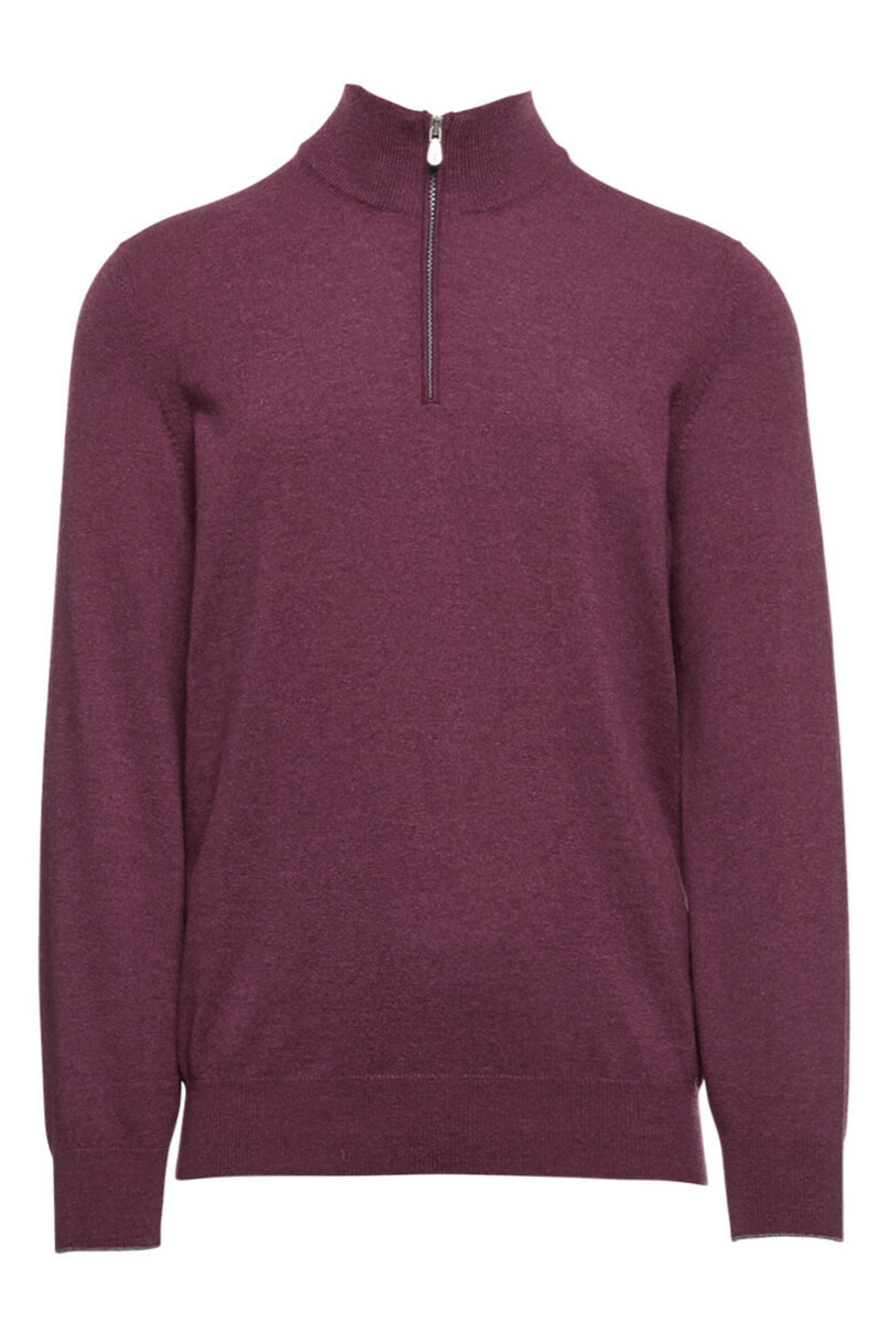 Cashmere Quarter Zip Sweater-Brunello Cucinelli-Boyds Philadelphia