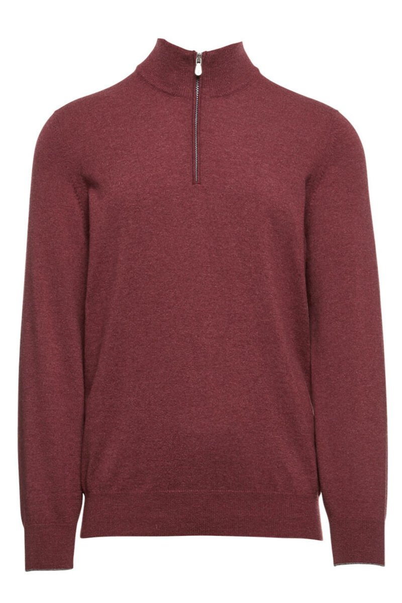 Cashmere Quarter Zip Sweater-Brunello Cucinelli-Boyds Philadelphia
