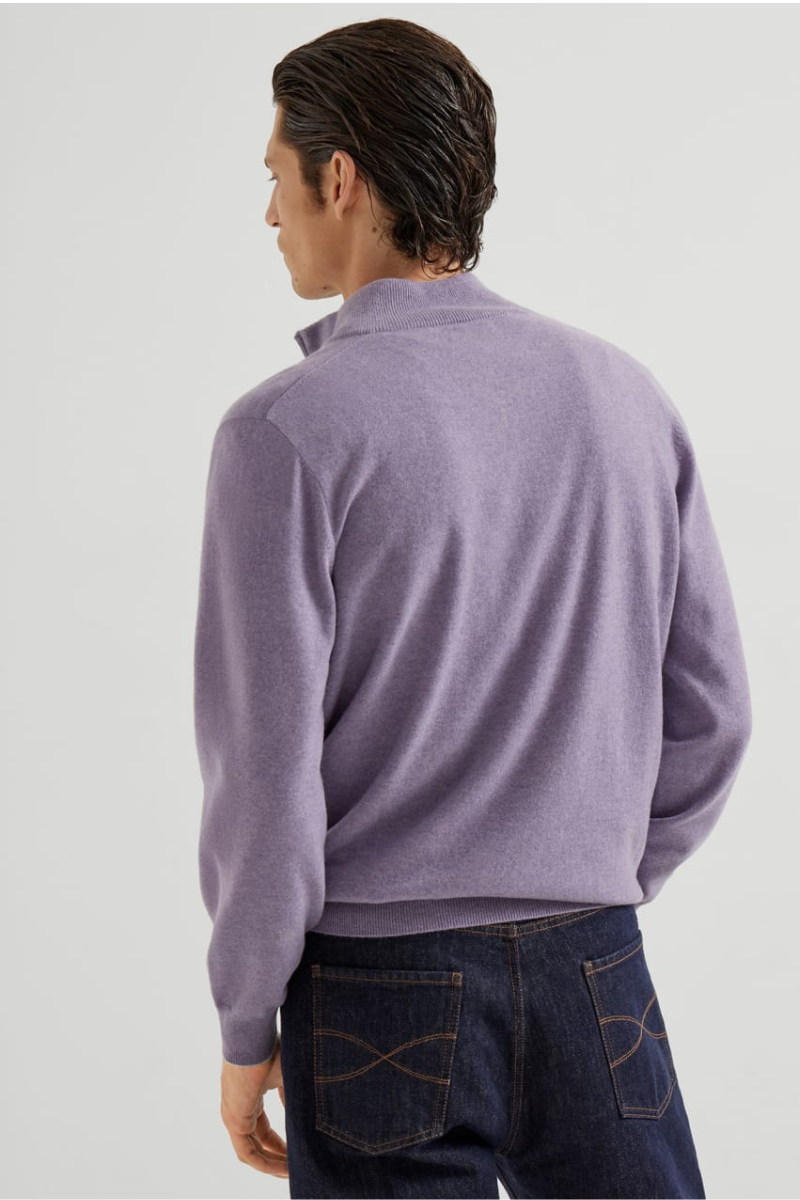 Cashmere Quarter Zip Sweater-Brunello Cucinelli-Boyds Philadelphia
