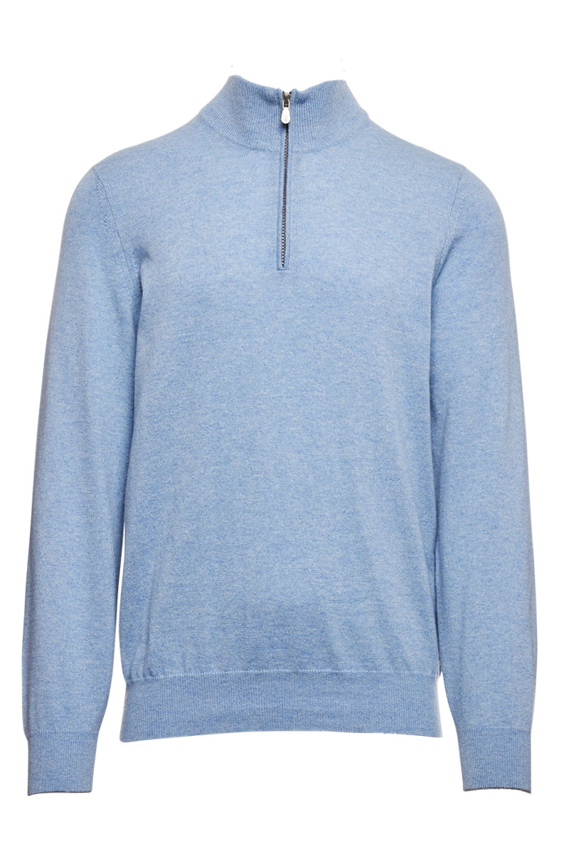 Cashmere Quarter Zip Sweater-Brunello Cucinelli-Boyds Philadelphia
