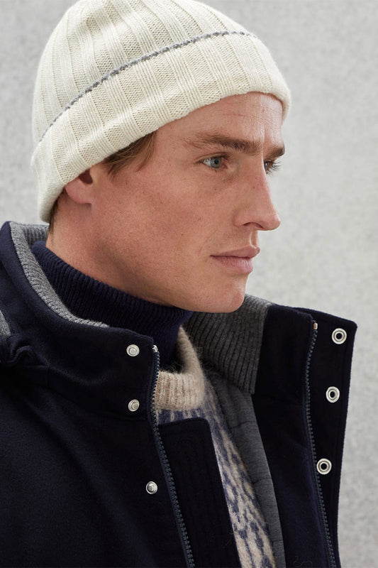 Cashmere Ribbed Beanie-Brunello Cucinelli-Boyds Philadelphia