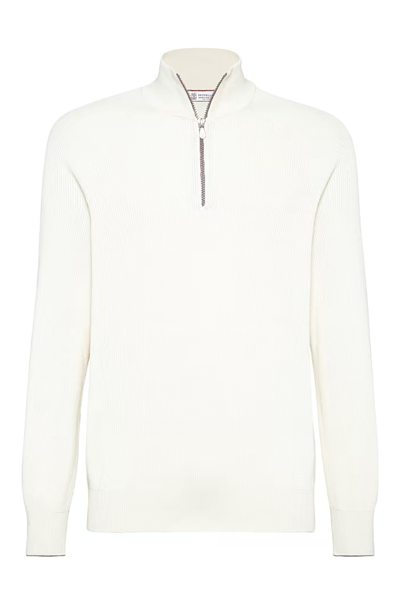 English Rib Zip Sweater-Brunello Cucinelli-Boyds Philadelphia