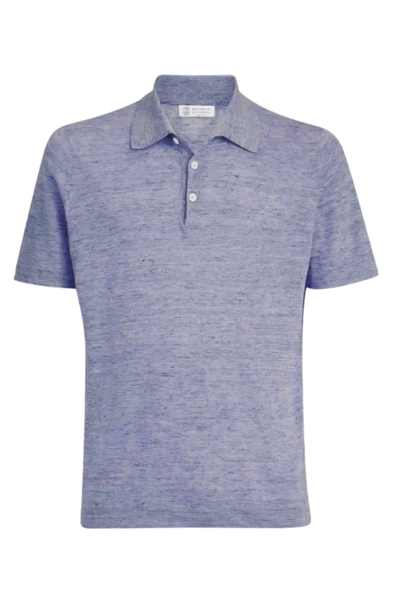 Knit Short Sleeve Polo-Brunello Cucinelli-Boyds Philadelphia
