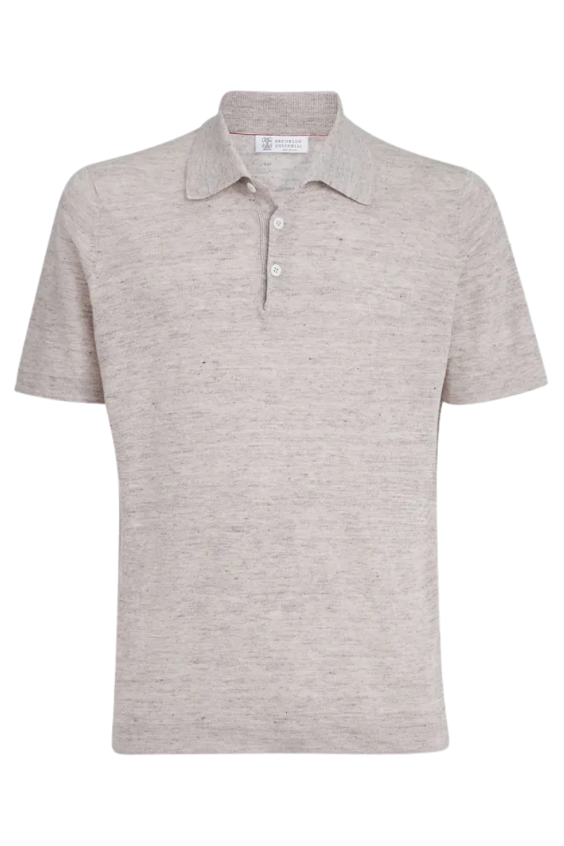 Knit Short Sleeve Polo-Brunello Cucinelli-Boyds Philadelphia