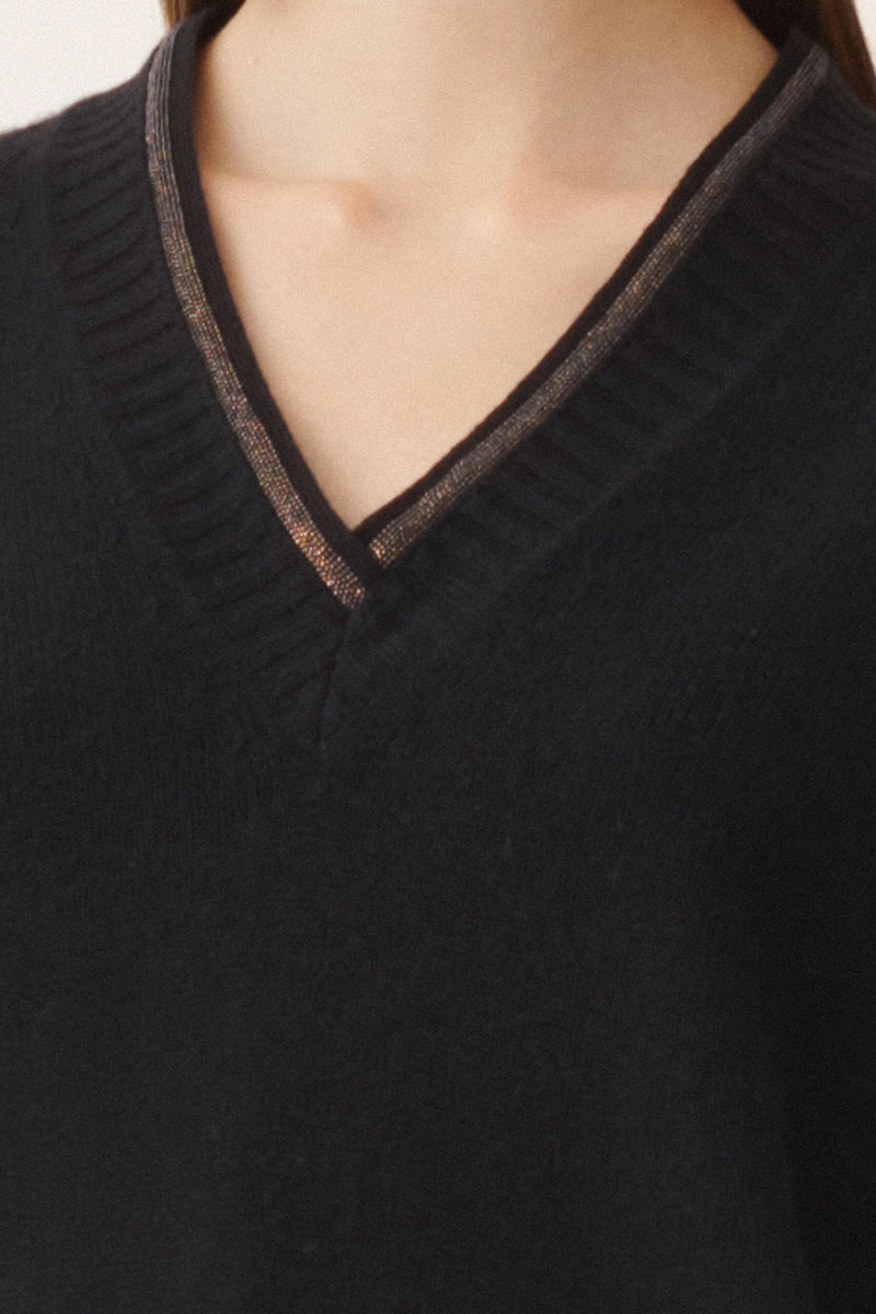 V-Neck Sweater-Fabiana Filippi-Boyds Philadelphia