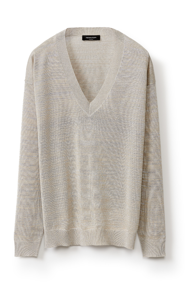 Brilliant Lightweight Sweater-Fabiana Filippi-Boyds Philadelphia