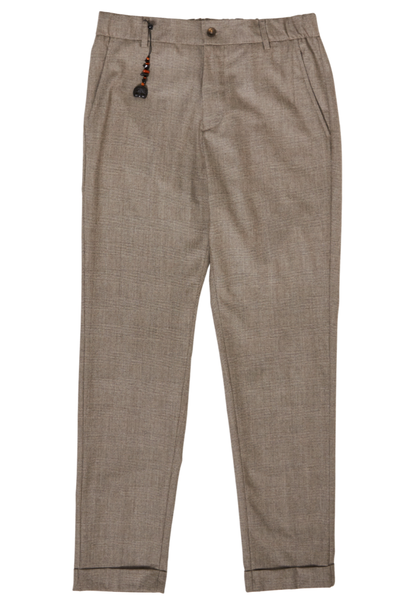 Magnifico Drawstring Plaid Pants-Marco Pescarolo-Boyds Philadelphia