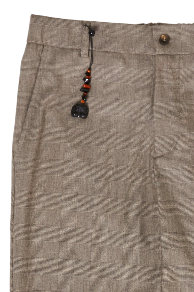 Magnifico Drawstring Plaid Pants-Marco Pescarolo-Boyds Philadelphia