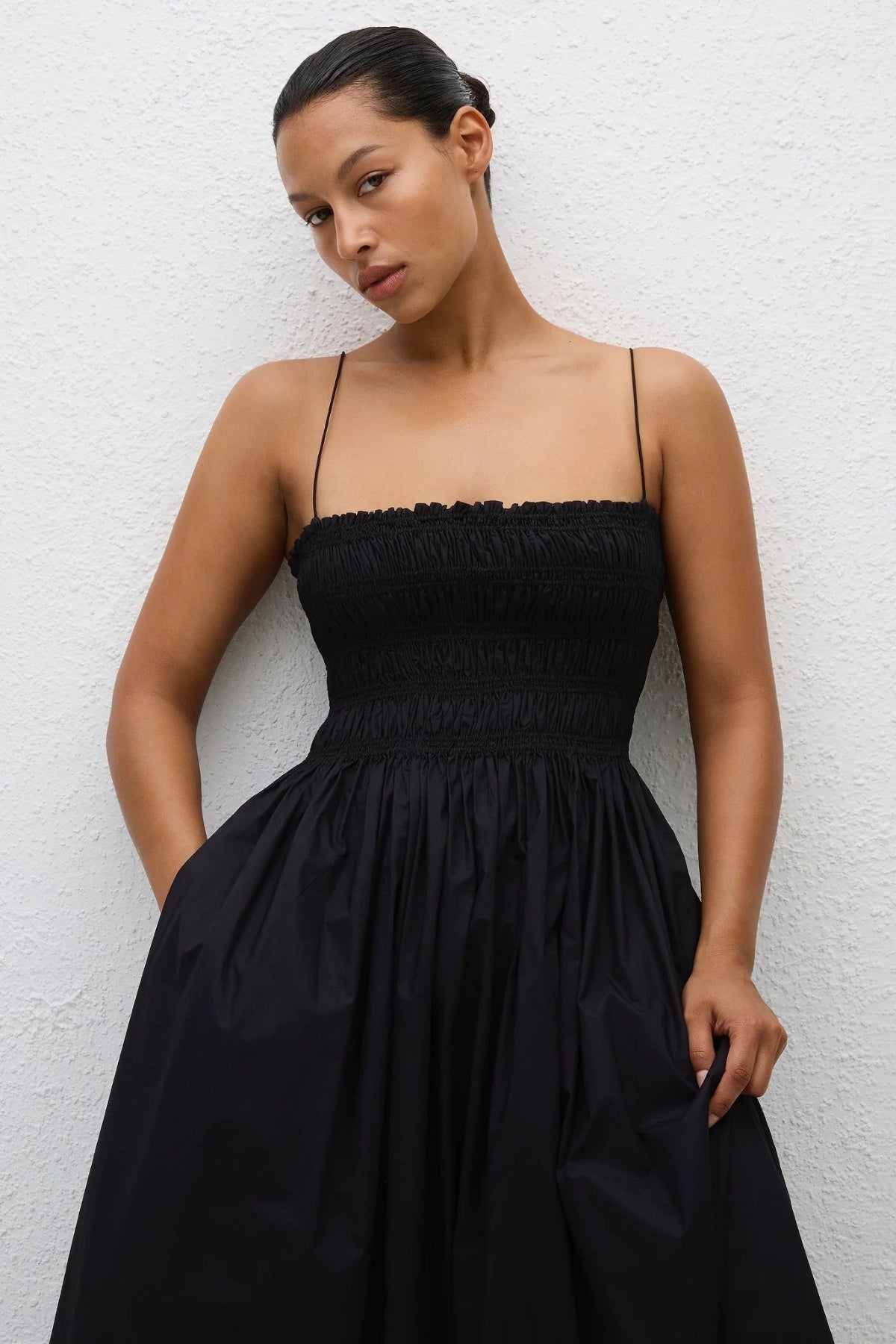 Shirred Bodice Dress-MATTEAU-Boyds Philadelphia