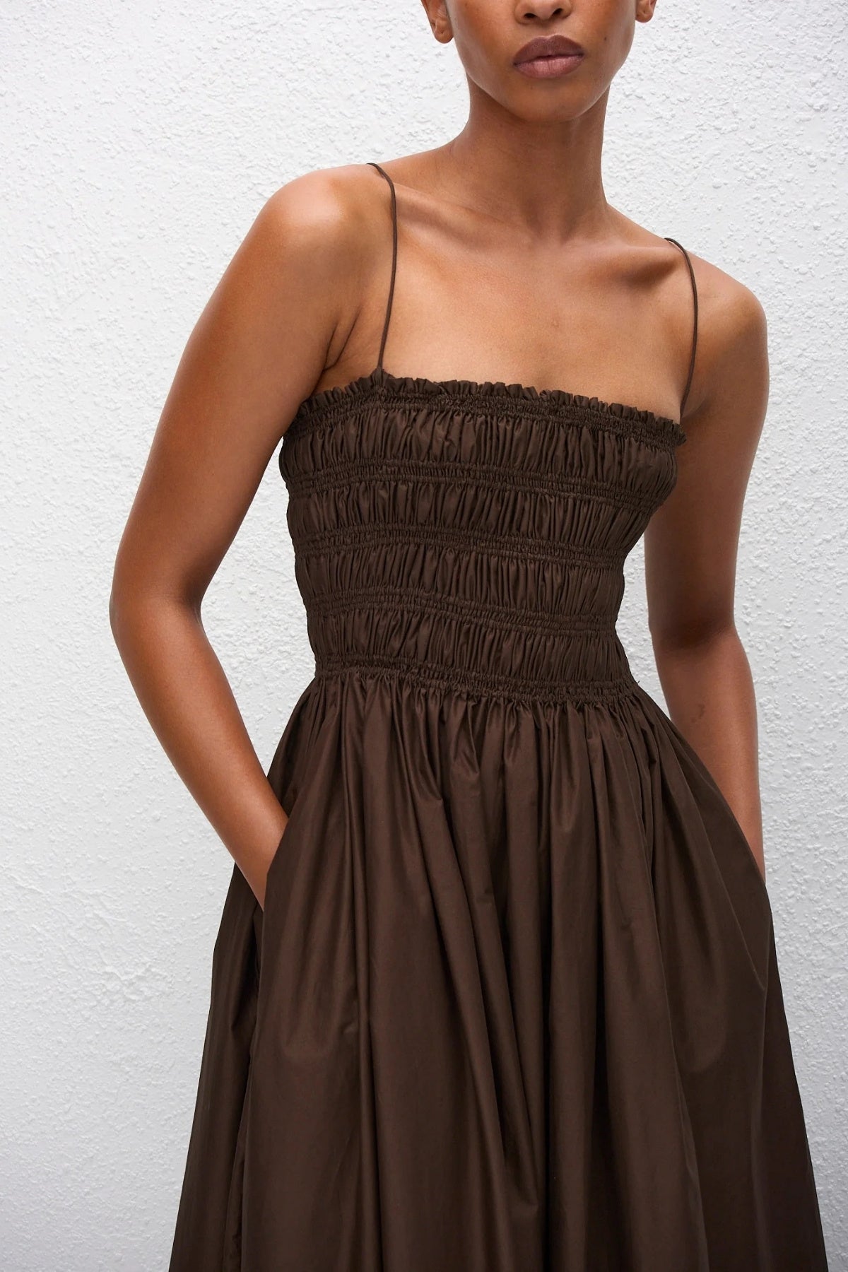 Shirred Bodice Dress-MATTEAU-Boyds Philadelphia