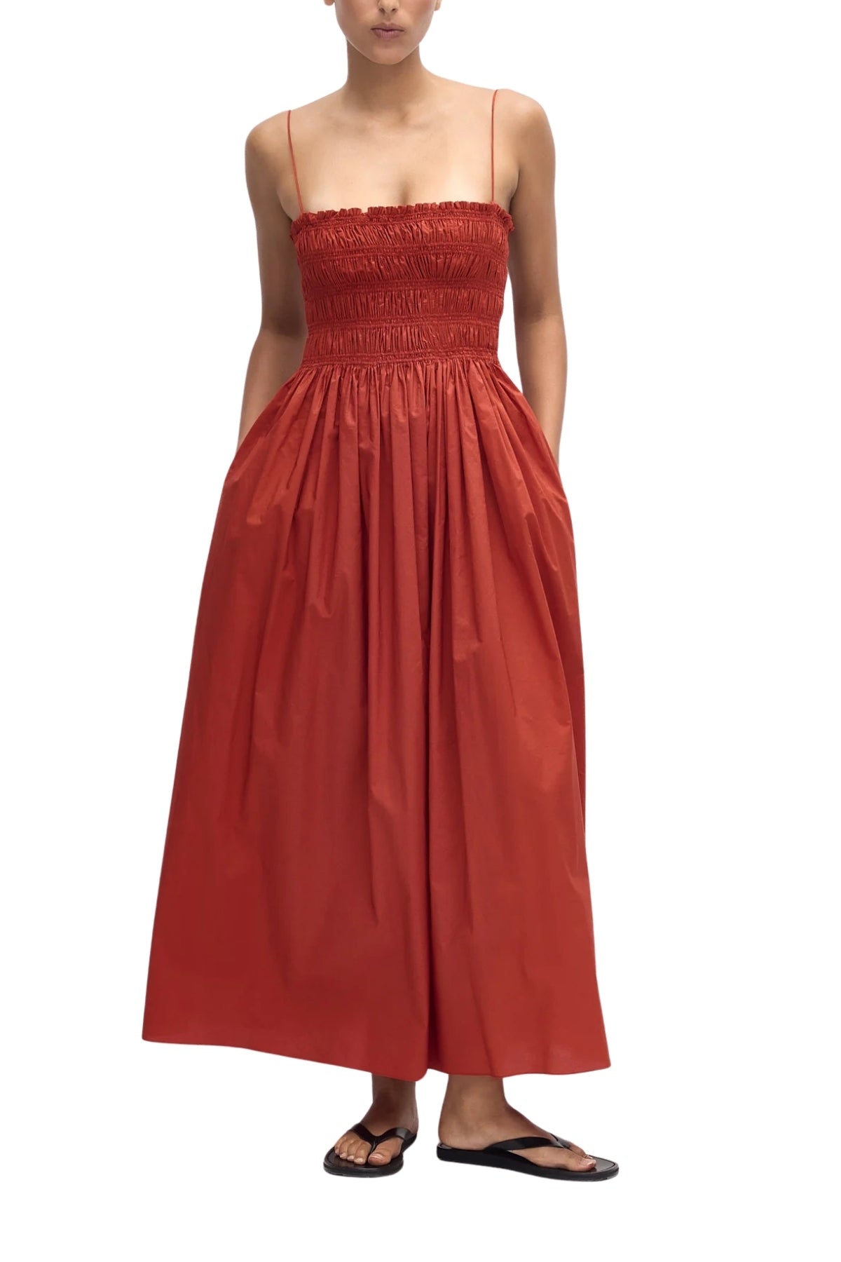 Shirred Bodice Dress-MATTEAU-Boyds Philadelphia