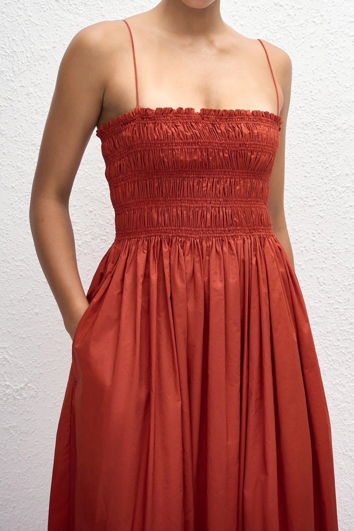 Shirred Bodice Dress-MATTEAU-Boyds Philadelphia