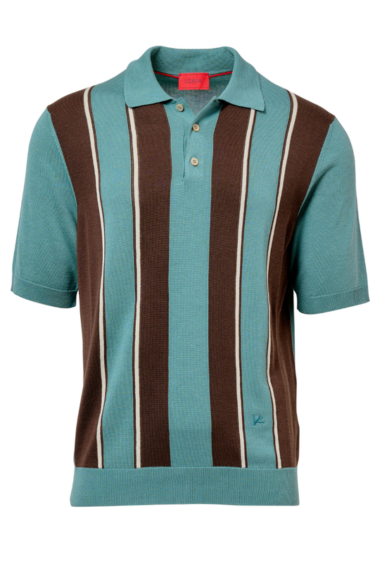 Striped Silk Polo-ISAIA-Boyds Philadelphia