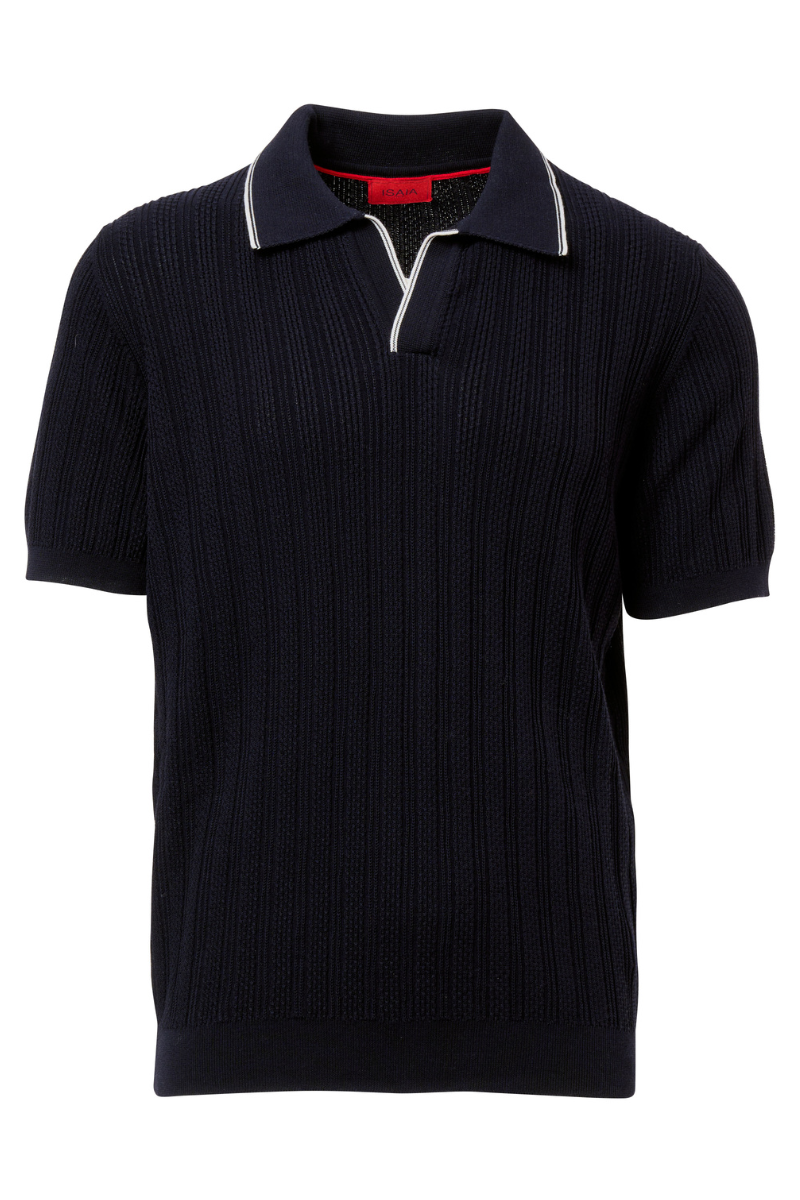 Tipped Johnny Collar Polo-ISAIA-Boyds Philadelphia