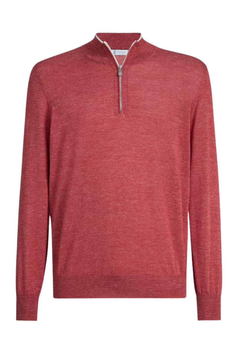 Lightweight 1/4 Zip Sweater-Brunello Cucinelli-Boyds Philadelphia