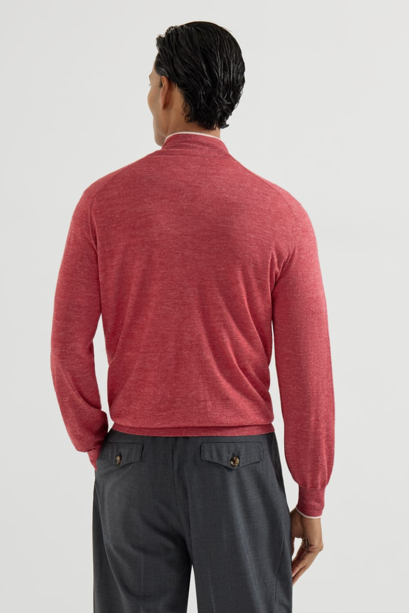 Lightweight 1/4 Zip Sweater-Brunello Cucinelli-Boyds Philadelphia