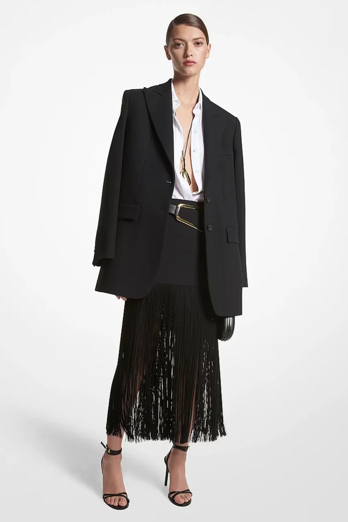 Hansen Charmeuse Shirt-Michael Kors Collection-Boyds Philadelphia