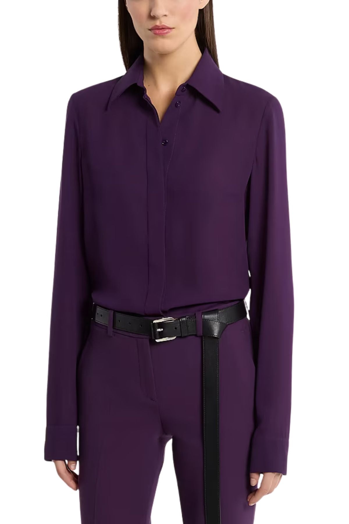 Hansen Silk Georgette Shirt-Michael Kors Collection-Boyds Philadelphia