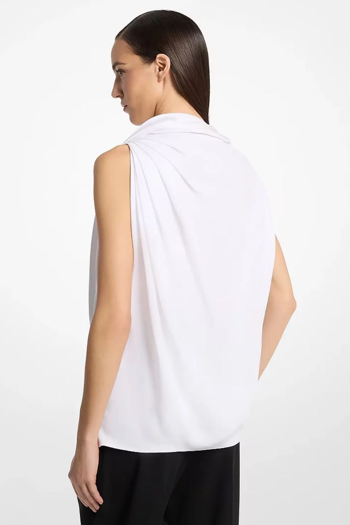 Draped Satin Blouse-Michael Kors Collection-Boyds Philadelphia