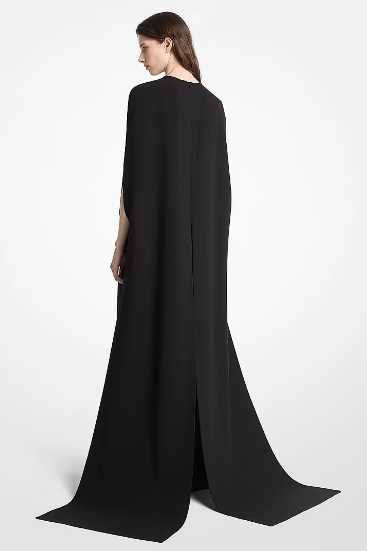 Double Faced Stretch Wool Cape Gown-Michael Kors Collection-Boyds Philadelphia