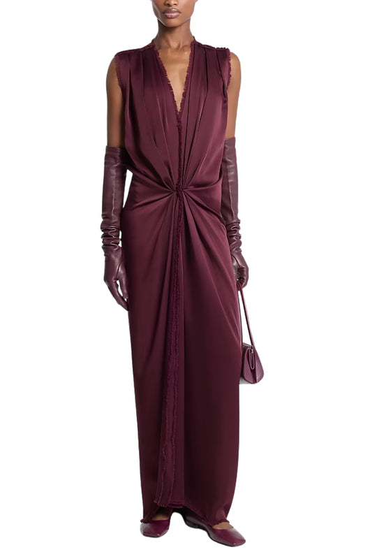 Draped Satin Charmeuse Column Gown-Michael Kors Collection-Boyds Philadelphia