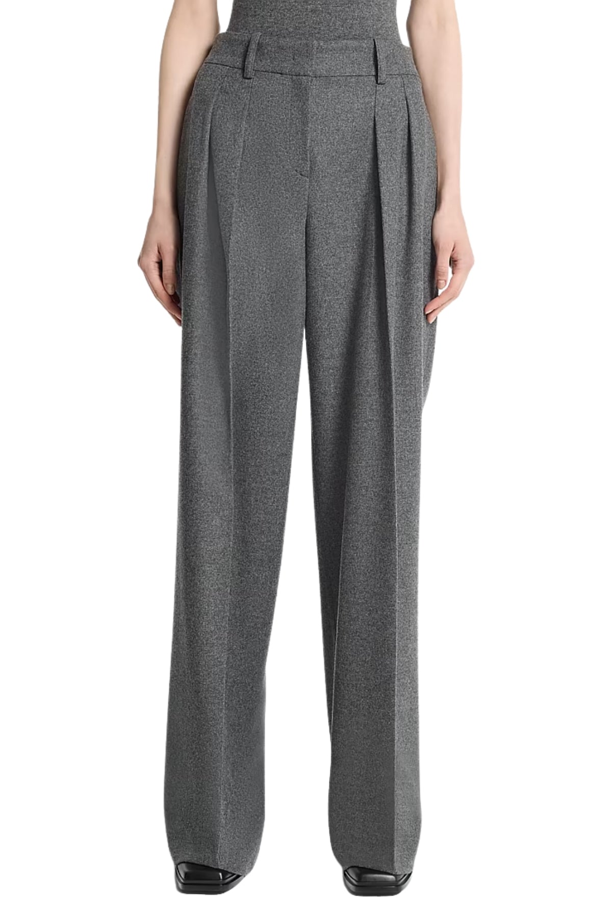 Pleated Wool Flannel Slouch Trousers-Michael Kors Collection-Boyds Philadelphia