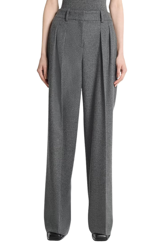 Pleated Wool Flannel Slouch Trousers-Michael Kors Collection-Boyds Philadelphia