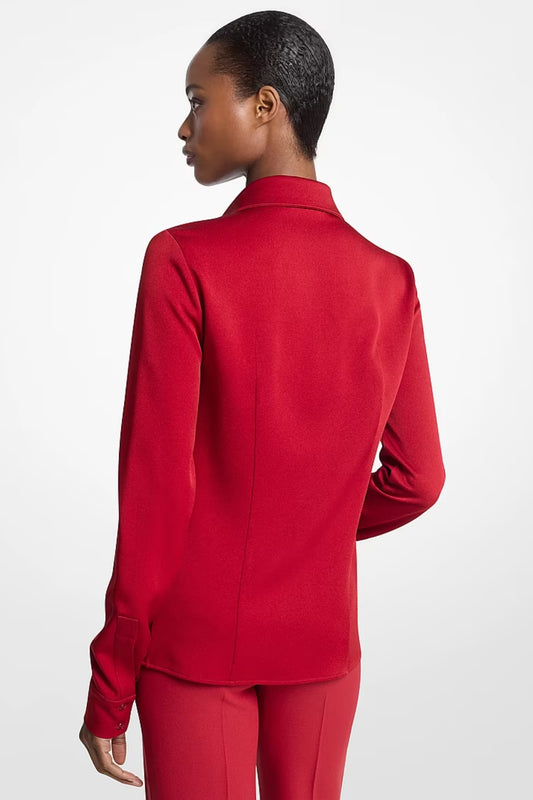 Hansen Satin Charmeuse Blouse-Michael Kors Collection-Boyds Philadelphia