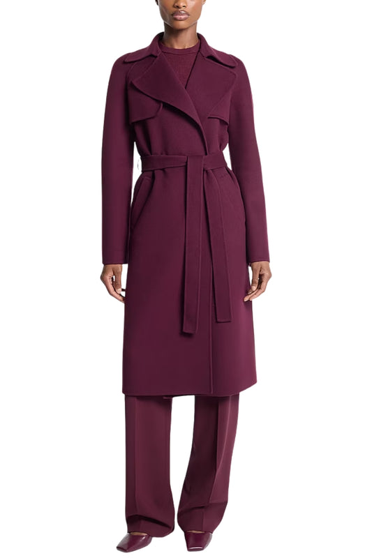 Jennifer Double Faced Wool Trench Coat-Michael Kors Collection-Boyds Philadelphia