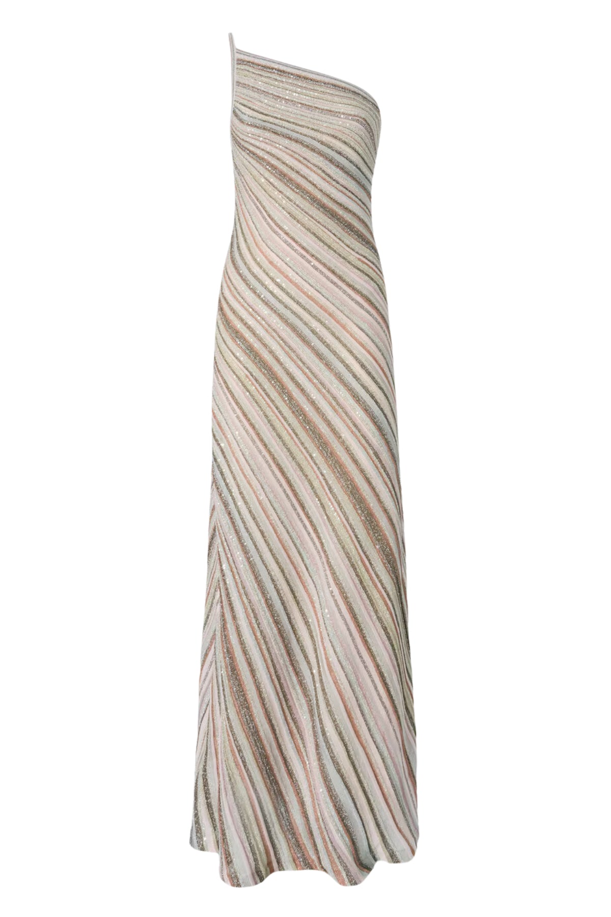 One-Shoulder Striped Long Dress with Sequins-Missoni-Boyds Philadelphia