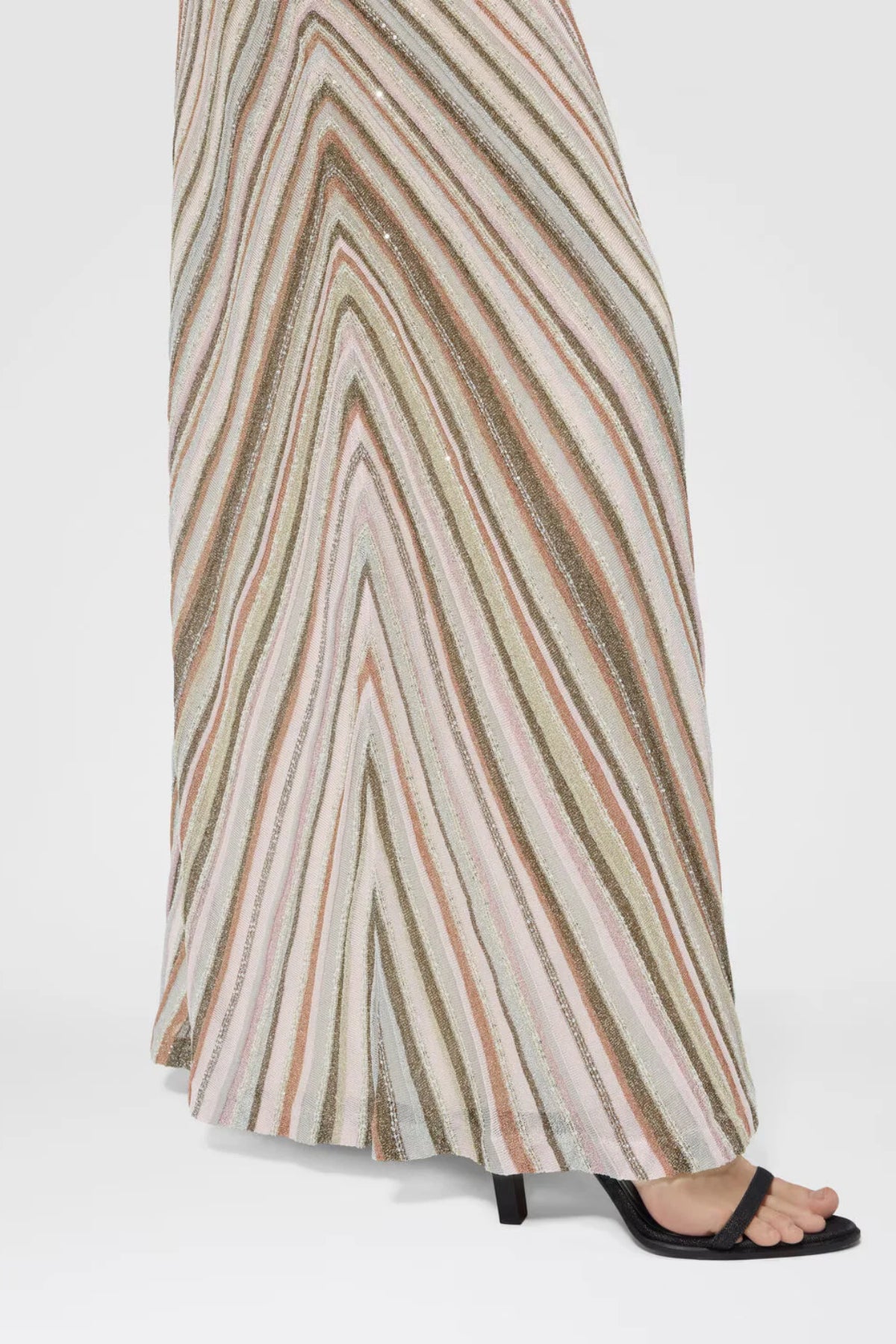One-Shoulder Striped Long Dress with Sequins-Missoni-Boyds Philadelphia