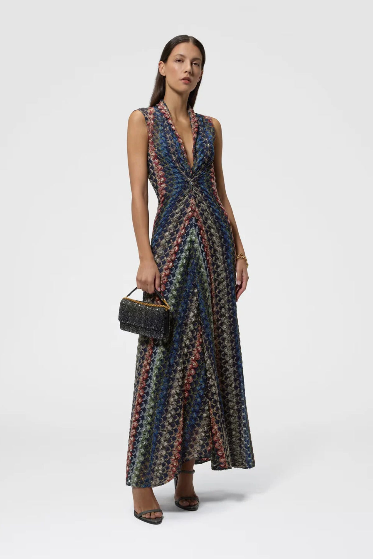 Long Lace Dress with Knot Detail-Missoni-Boyds Philadelphia
