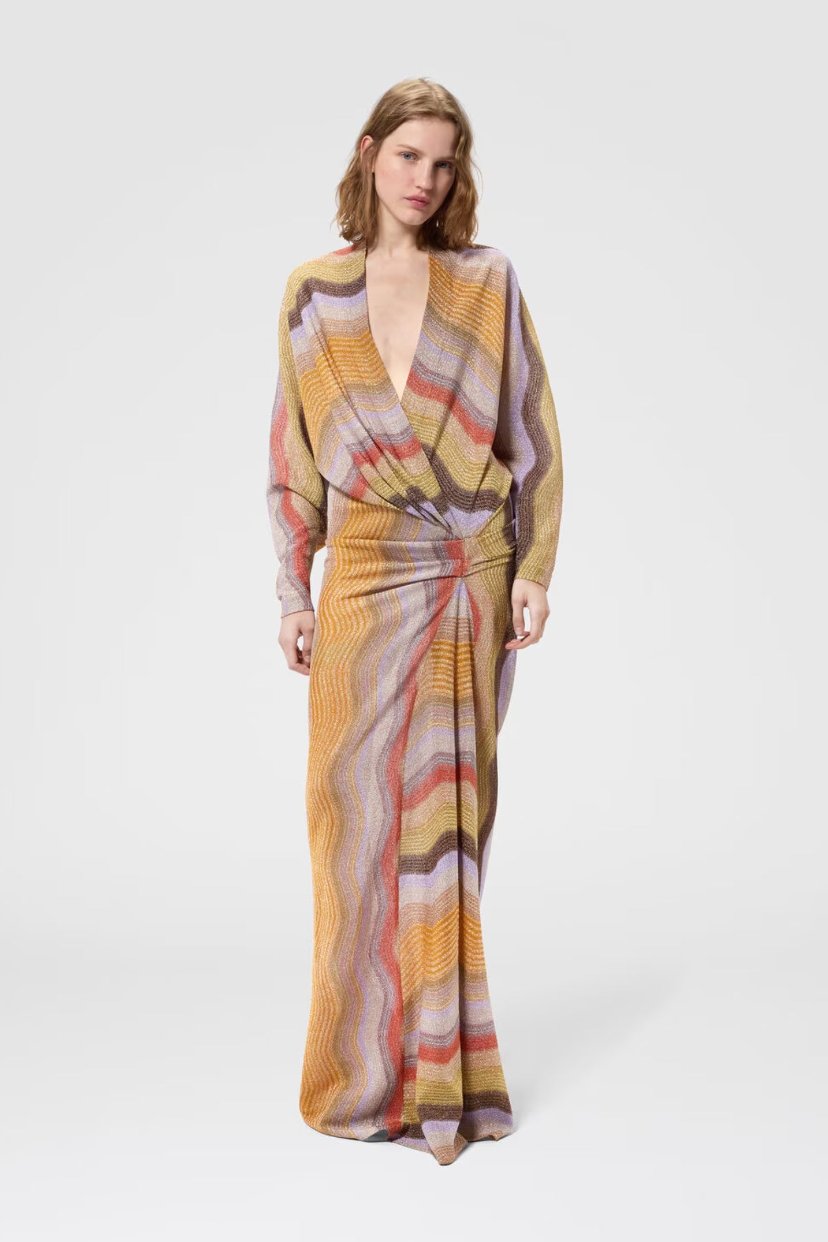 Long Dress with Deep V-Neckline-Missoni-Boyds Philadelphia