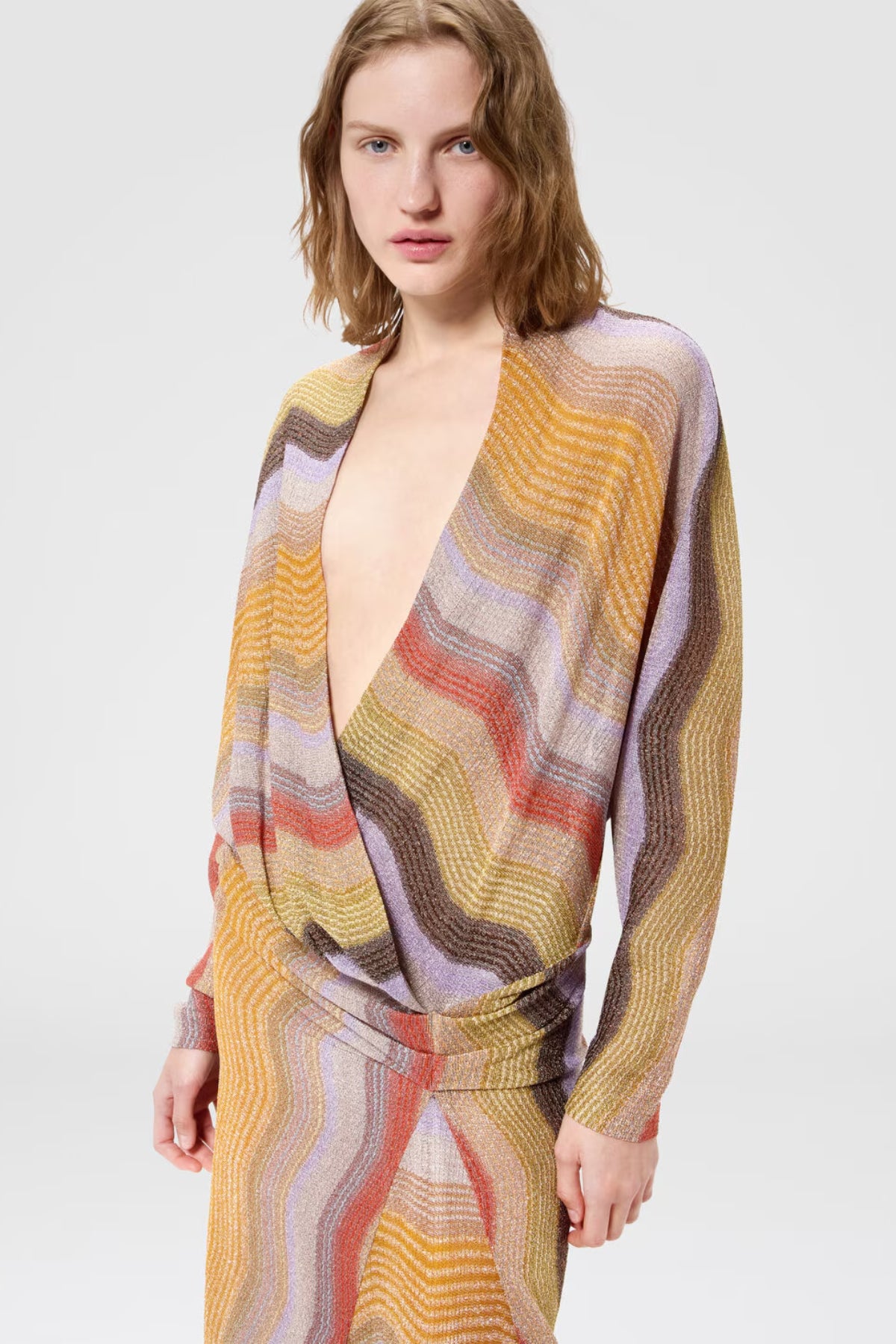 Long Dress with Deep V-Neckline-Missoni-Boyds Philadelphia