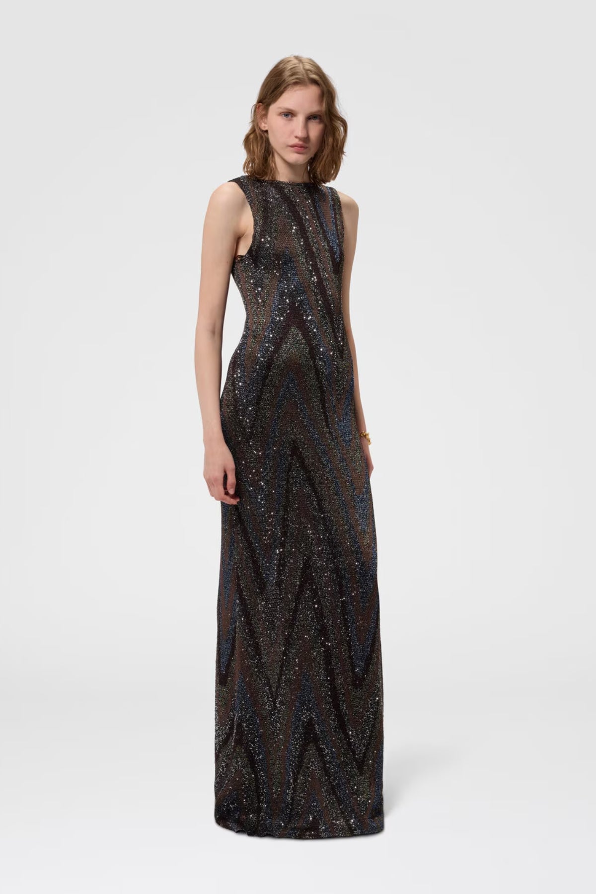 Long Dress in Zig Zag Jacquard-Missoni-Boyds Philadelphia