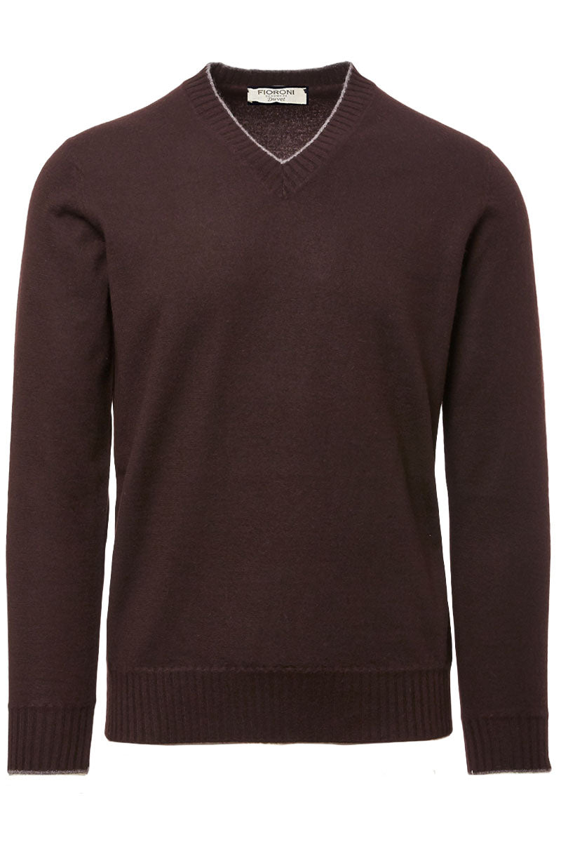 Duvet Cashmere V-Neck-Fioroni-Boyds Philadelphia