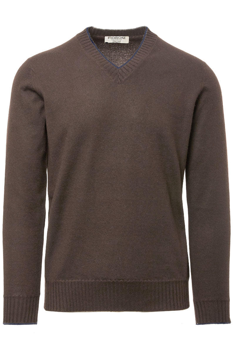 Duvet Cashmere V-Neck-Fioroni-Boyds Philadelphia