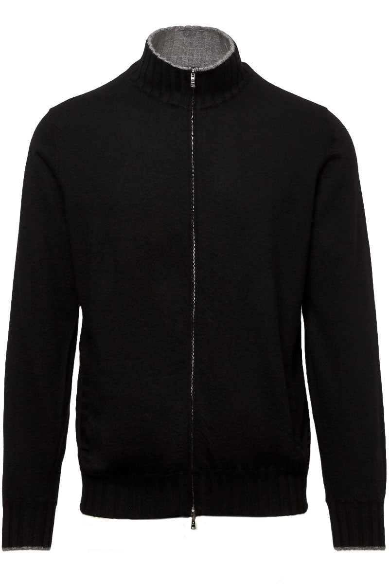 Duvet Cashmere Zip Bomber-Fioroni-Boyds Philadelphia