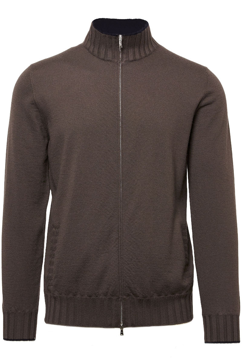 Duvet Cashmere Zip Bomber-Fioroni-Boyds Philadelphia