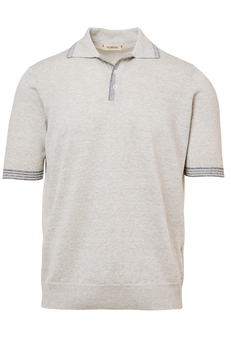Tipped Short Sleeve Polo-Fioroni-Boyds Philadelphia