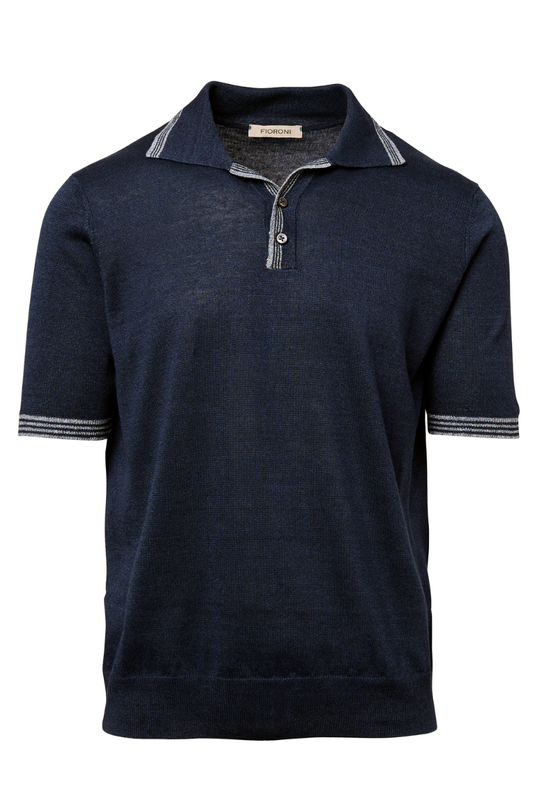 Tipped Short Sleeve Polo-Fioroni-Boyds Philadelphia