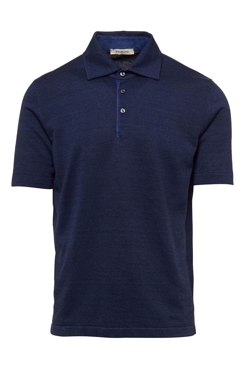 Linen-Cotton Polo-Fioroni-Boyds Philadelphia