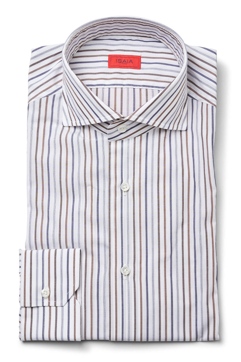 Stripe Dress Shirt-ISAIA-Boyds Philadelphia