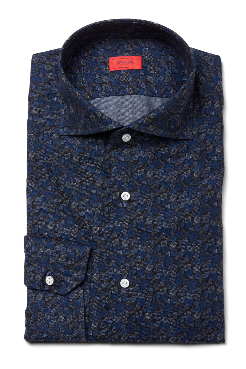 Floral Print Sport Shirt-ISAIA-Boyds Philadelphia